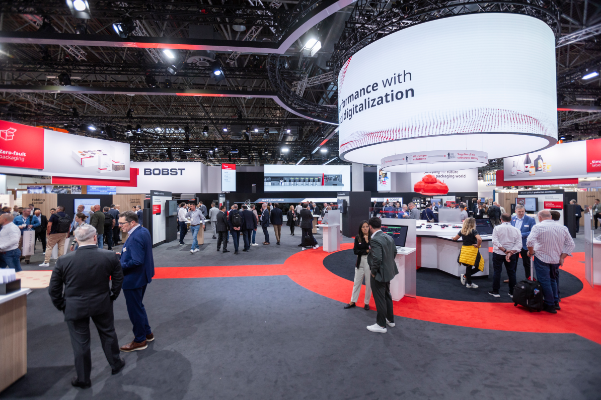 BOBST team on the second day of Drupa 2024